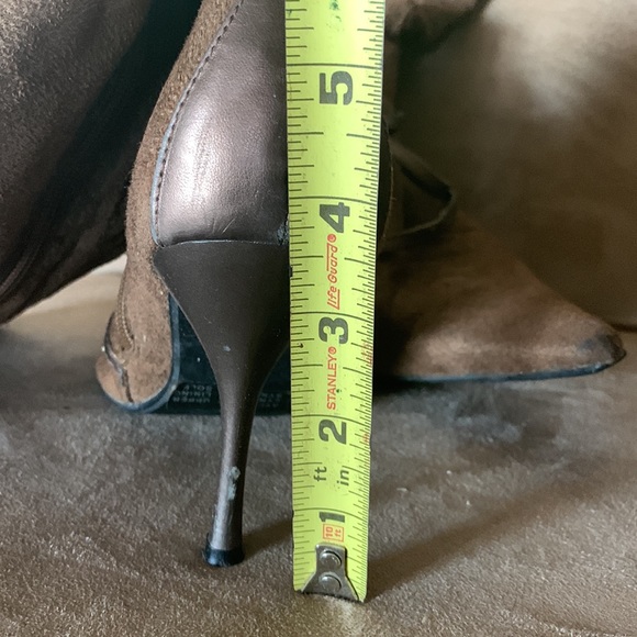 Ladies knee high ultra suede boots - Picture 5 of 9